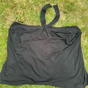 Express black cut out halter top